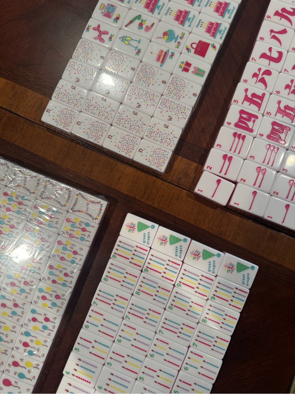 American Mahjong Tiles with Yellow Zipper Pouch - Picture 3 of 14